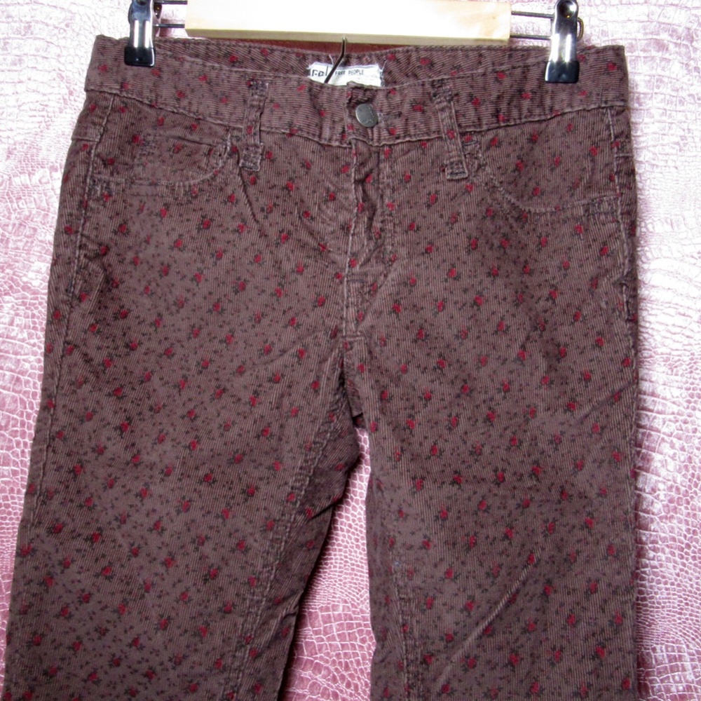 Free People skinny jeans, Corduroy pants, Brown pants